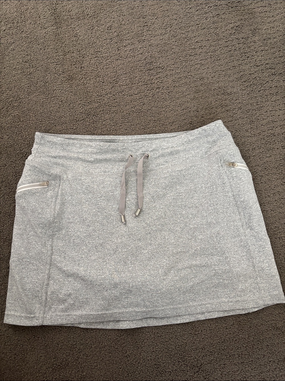 Kyodan Silver Metallic Drawstring Active Skort